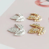 10 PCS 26*29mm Metal Alloy Leaf DIY Jewelry Accessories
