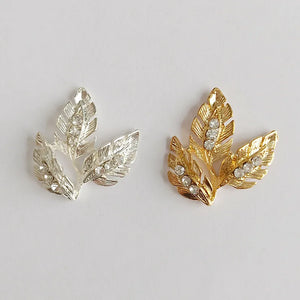 10 PCS 26*29mm Metal Alloy Leaf DIY Jewelry Accessories