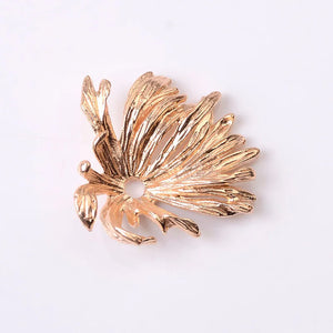 10 PCS 26MM Vintage Hollow Out Leaves DIY Jewelry Accessories