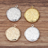 10 PCS 27.5mm Brass Round Locket Pendant Photo DIY Necklace Pendant