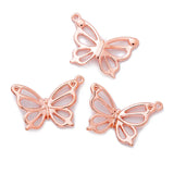 10 PCS Metal Hollow Out Butterfly Pendant Charms For DIY Jewelry Making