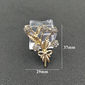 10 PCS Tree Branch Inlaid Rhinestone Charms Diy Jewelry Making Components