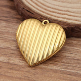 10 PCS 29mm Heart Photo Locket Pendant Jewelry Making