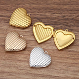 10 PCS 29mm Heart Photo Locket Pendant Jewelry Making