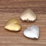 10 PCS 29mm Heart Photo Locket Pendant Jewelry Making