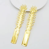 10 PCS Metal Filigree Flower Slice Phoenix Tail Charms DIY Jewelry Making