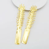 10 PCS Metal Filigree Flower Slice Phoenix Tail Charms DIY Jewelry Making