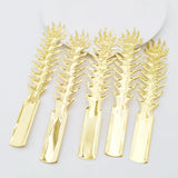 10 PCS Metal Filigree Flower Slice Phoenix Tail Charms DIY Jewelry Making