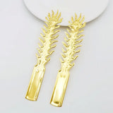 10 PCS Metal Filigree Flower Slice Phoenix Tail Charms DIY Jewelry Making