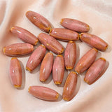 10 PCS Oval Ceramic Beads Loose Beads 3mm Hole Bead DIY Hand Accessories