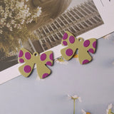 10 PCS Acrylic Bowknot Pendant Charms For Jewelry Making