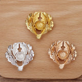 10 PCS 32*34mm Flowers Leaf Metal Alloy Accessories for Jewelry Making