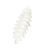 10 PCS Metal Filigree Flower Slice Leaves Charms DIY Hair Compon