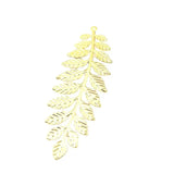 10 PCS Metal Filigree Flower Slice Leaves Charms DIY Hair Compon