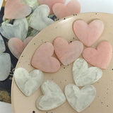 10 PCS Resin Acrylic Heart-shaped Earrings Hairpin DIY Jewelry Making Materials