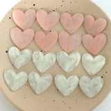 10 PCS Resin Acrylic Heart-shaped Earrings Hairpin DIY Jewelry Making Materials