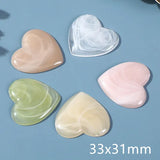 10 PCS Resin Acrylic Heart-shaped Earrings Hairpin DIY Jewelry Making Materials