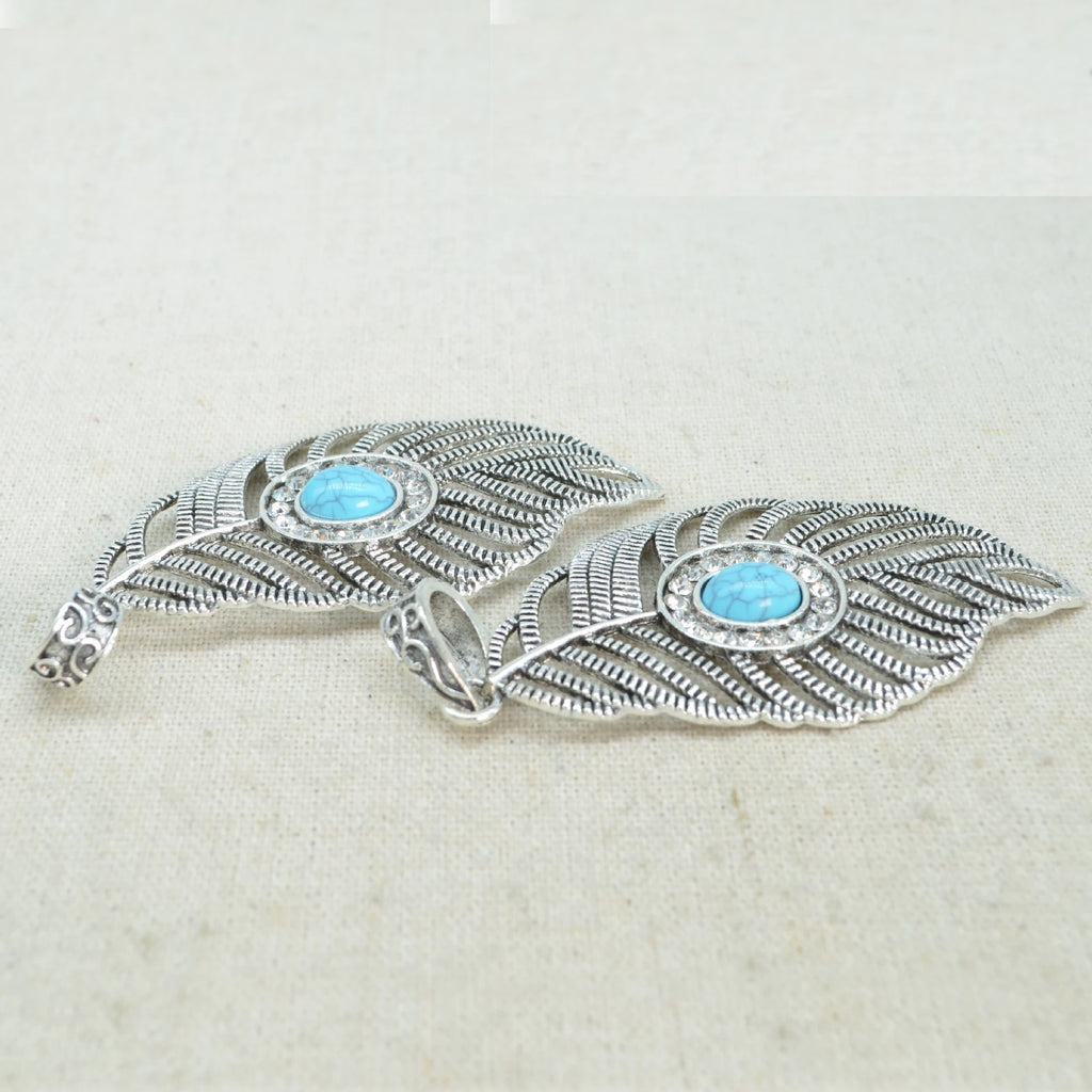 10 PCS Vintage Metal Alloy Leaf Pendant DIY Jewelry Accessories