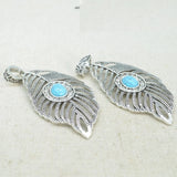 10 PCS Vintage Metal Alloy Leaf Pendant DIY Jewelry Accessories