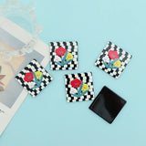 10PCS Acrylic Square Pendant Flower Earrings DIY Jewelry Making