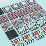 10PCS Acrylic Square Pendant Flower Earrings DIY Jewelry Making