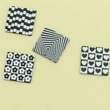 10 PCS 35x35mm Square Acrylic Earring Pendants for DIY Jewelry Making