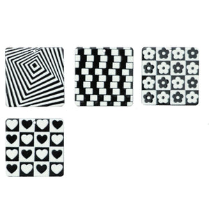 10 PCS 35x35mm Square Acrylic Earring Pendants for DIY Jewelry Making
