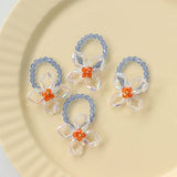 10 PCS Acrylic Crystal Flowers Earrings Pendant Charms DIY Jewelry Making