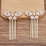 10 PCS Butterfly Hair Comb Base Settings for DIY Jewelry Making