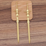 10 PCS Retro Hairpin Settings Hair Sticks DIY Jewelry Making