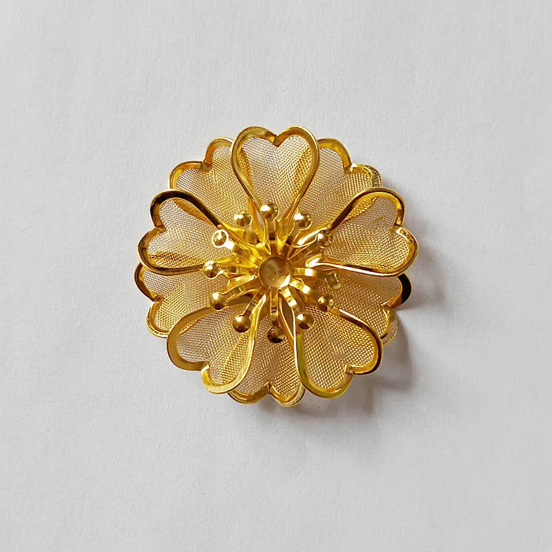 10 PCS 40mm Metal KC Flowers Bead Caps DIY Jewelry Making