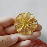 10 PCS 40mm Metal KC Flowers Bead Caps DIY Jewelry Making