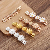 10 PCS 41*38mm Flowers Hair Clip Gold/Silver Plated DIY Hair Accessories