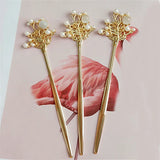 10 PCS Vintage Metal Alloy Hair Sticks 42*16mm Setting for Jewelry Making