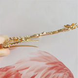 10 PCS Vintage Metal Alloy KC Branch Flowers Hairpin Base Settings