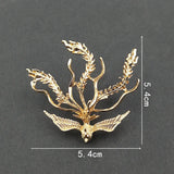10 Pcs 54mm Retro Metal Alloy Phoenix Headwear DIY Jewelry Making