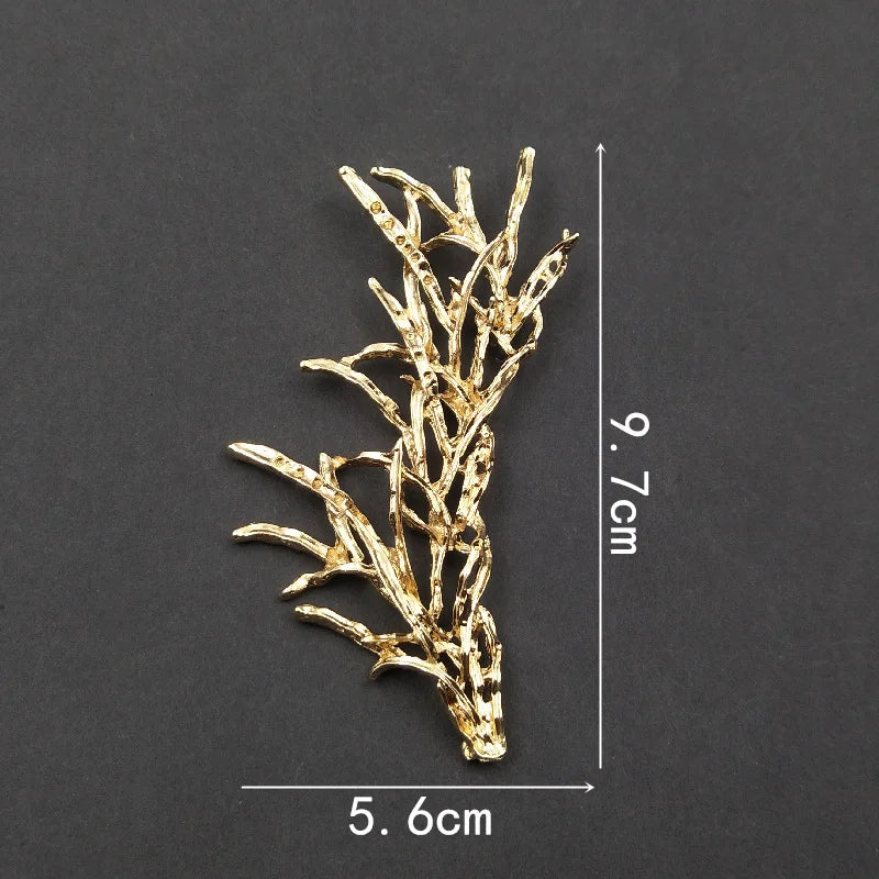 10 PCS Metal Alloy KC Leaf Branch DIY Accessories For Jewelry Making