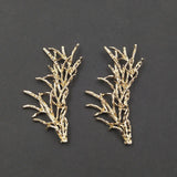 10 PCS Metal Alloy KC Leaf Branch DIY Accessories For Jewelry Making