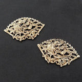 10 PCS Dragon Phoenix Auspicious Cloud Fan Alloy Jewelry Making Accessories