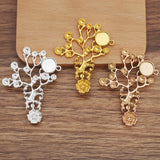 10 PCS Alloy Retro Branches Flowers For DIY Headdress Brooch Jewelry Making