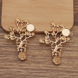 10 PCS Alloy Retro Branches Flowers For DIY Headdress Brooch Jewelry Making