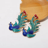 10 PCS Phoenix Enamel DIY Jewelry Making Ornaments