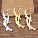 10 PCS Alloy KC Silver Plated Red-crowned Crane for DIY Jewelry Making