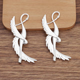 10 PCS Alloy KC Silver Plated Red-crowned Crane for DIY Jewelry Making