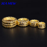 10 PCS Raw Brass Round Spacer Beads Flat Beads DIY Jewelry Accessories