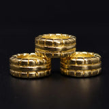 10 PCS Raw Brass Round Spacer Beads Flat Beads DIY Jewelry Accessories