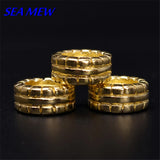 10 PCS Raw Brass Round Spacer Beads Flat Beads DIY Jewelry Accessories
