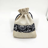 10 PCS Cotton Linen Pouch Jewelry Gift Packaging Drawstring Bag