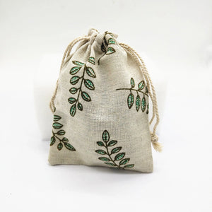10 PCS Cotton Linen Pouch Jewelry Gift Packaging Drawstring Bag