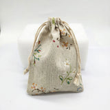 10 PCS Cotton Linen Pouch Jewelry Gift Packaging Drawstring Bag